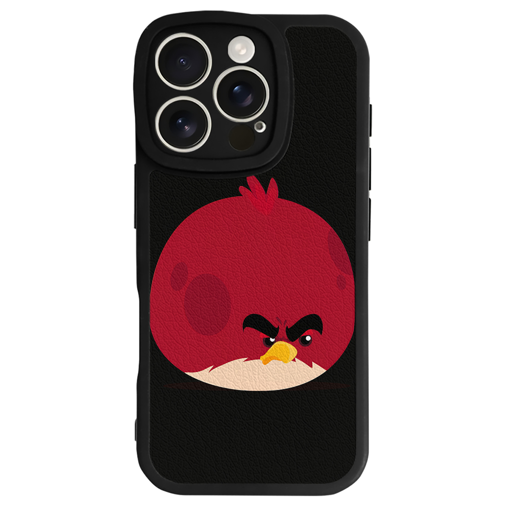 （画像用） Angry Birds アングリーバード 【iPhone 16シリーズ対応】シリコンスマホケース（レザー調） 材質：シリコン